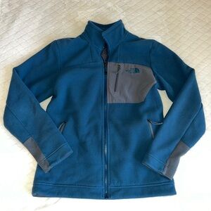 The North Face Gray Blue Fleece Zip Up